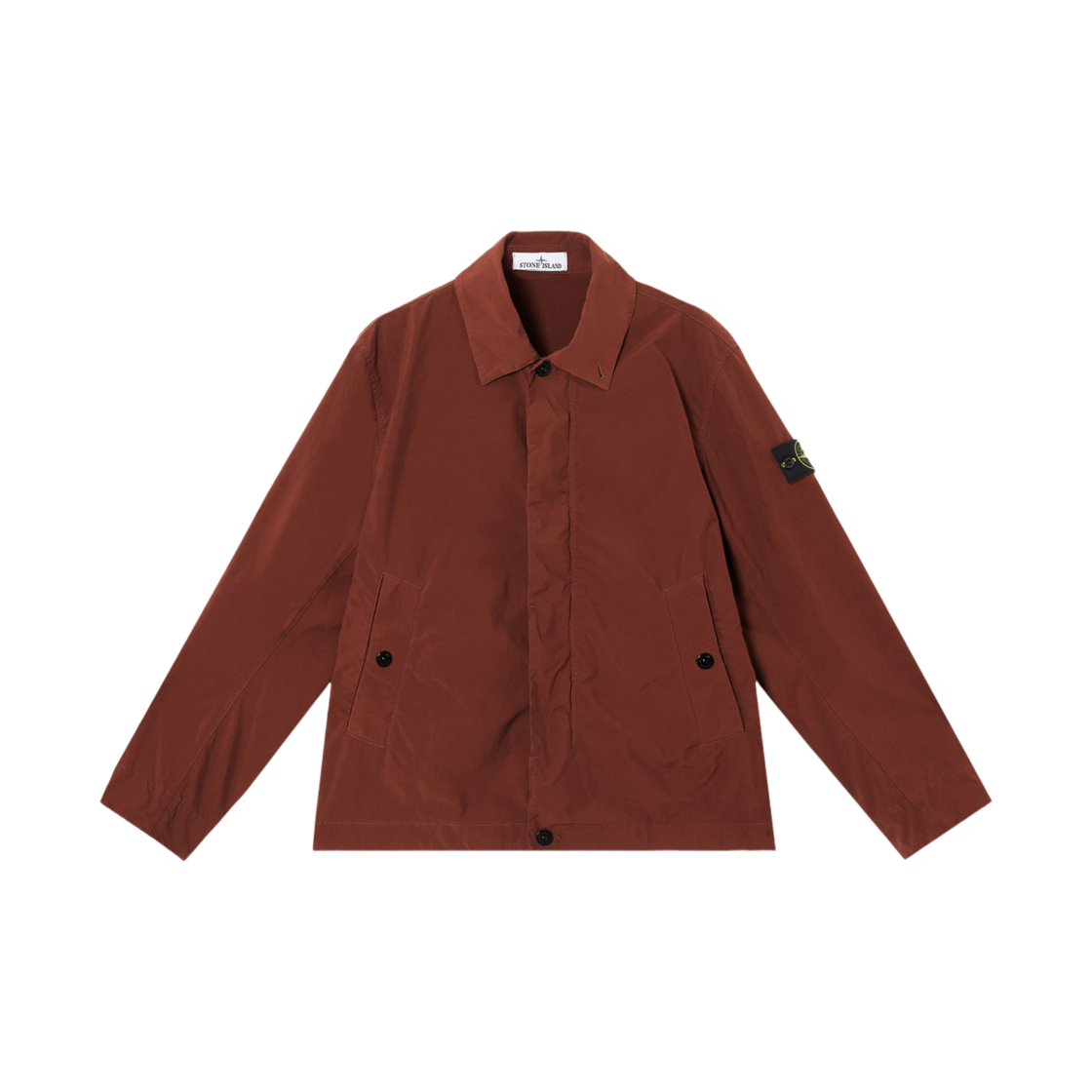 스톤 아일랜드 4100025 라이트 컴팩트 터치 폴리-TC 자켓 매트 어피어런스 앤 안티 드롭 코퍼 - 25SS(Stone Island 4100025 Light Compact Touch Poly-TC Jacket with Matt Appearance and Anti-Drop Copper - 25SS) - 1