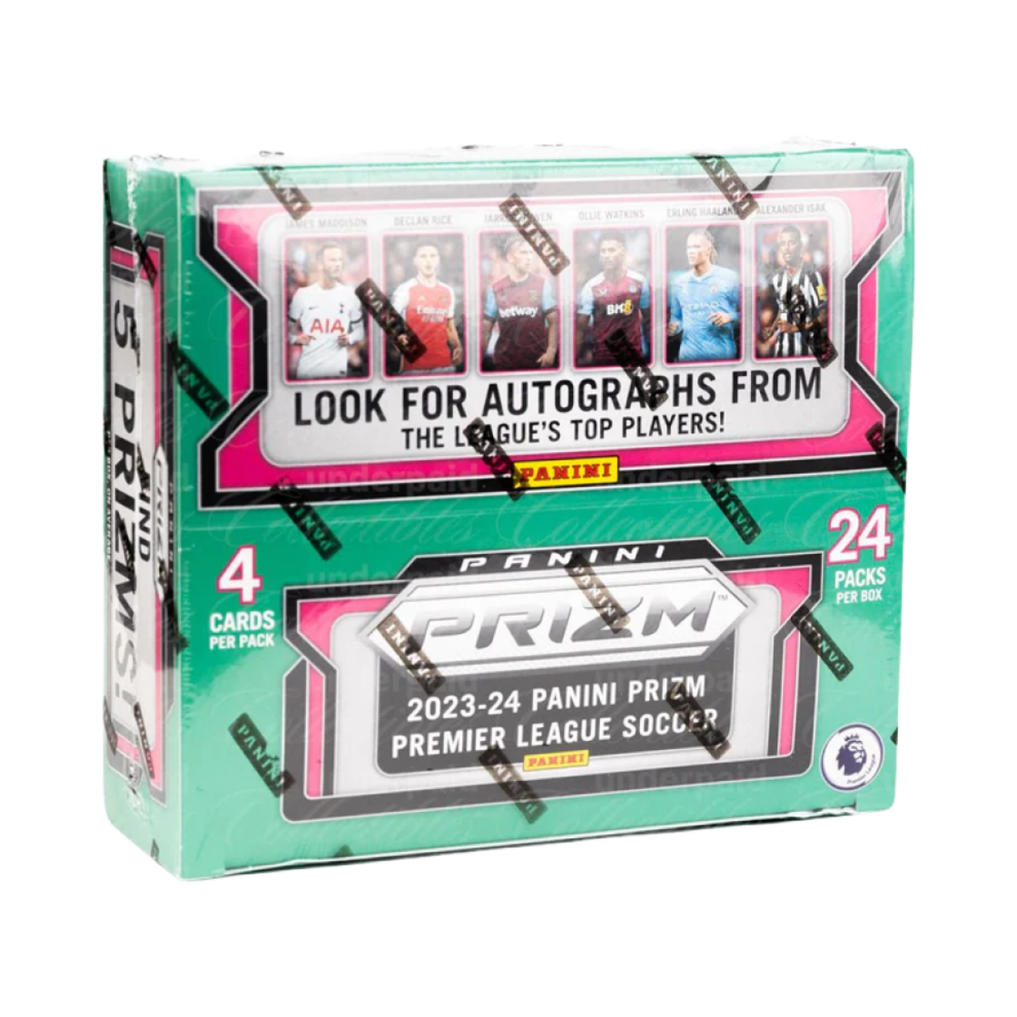 파니니 프리즘 2023/24 EPL 프리미어 리그 축구 리테일 박스 (24팩)(Panini Prizm 2023/24 EPL Premier League Soccer Retail Box (Pack of 24))