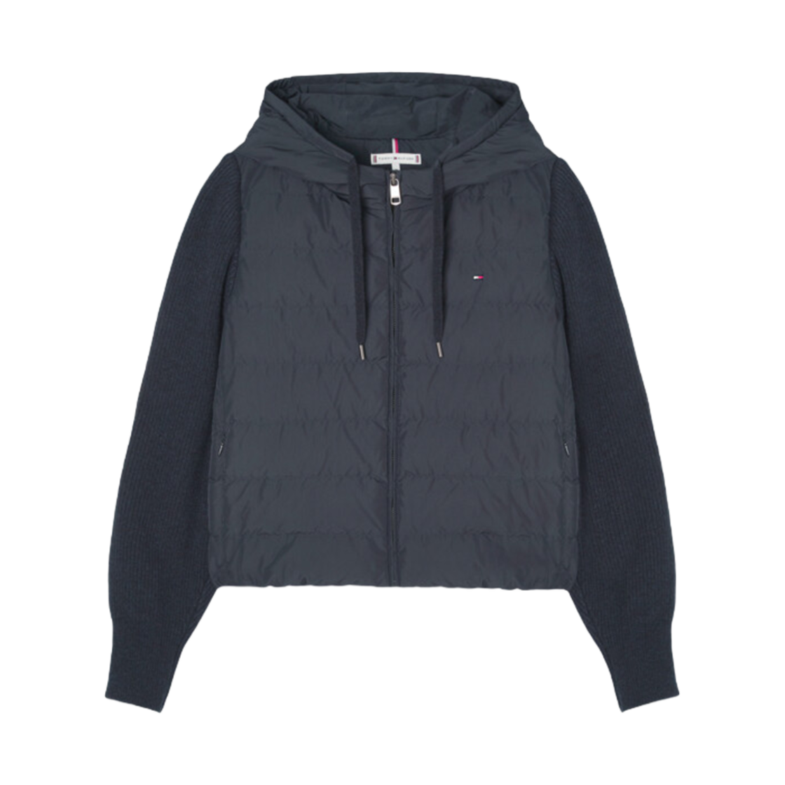 T22E7QOT212WL1B60 (W) Tommy Jeans Knit Mix Down Desert Sky