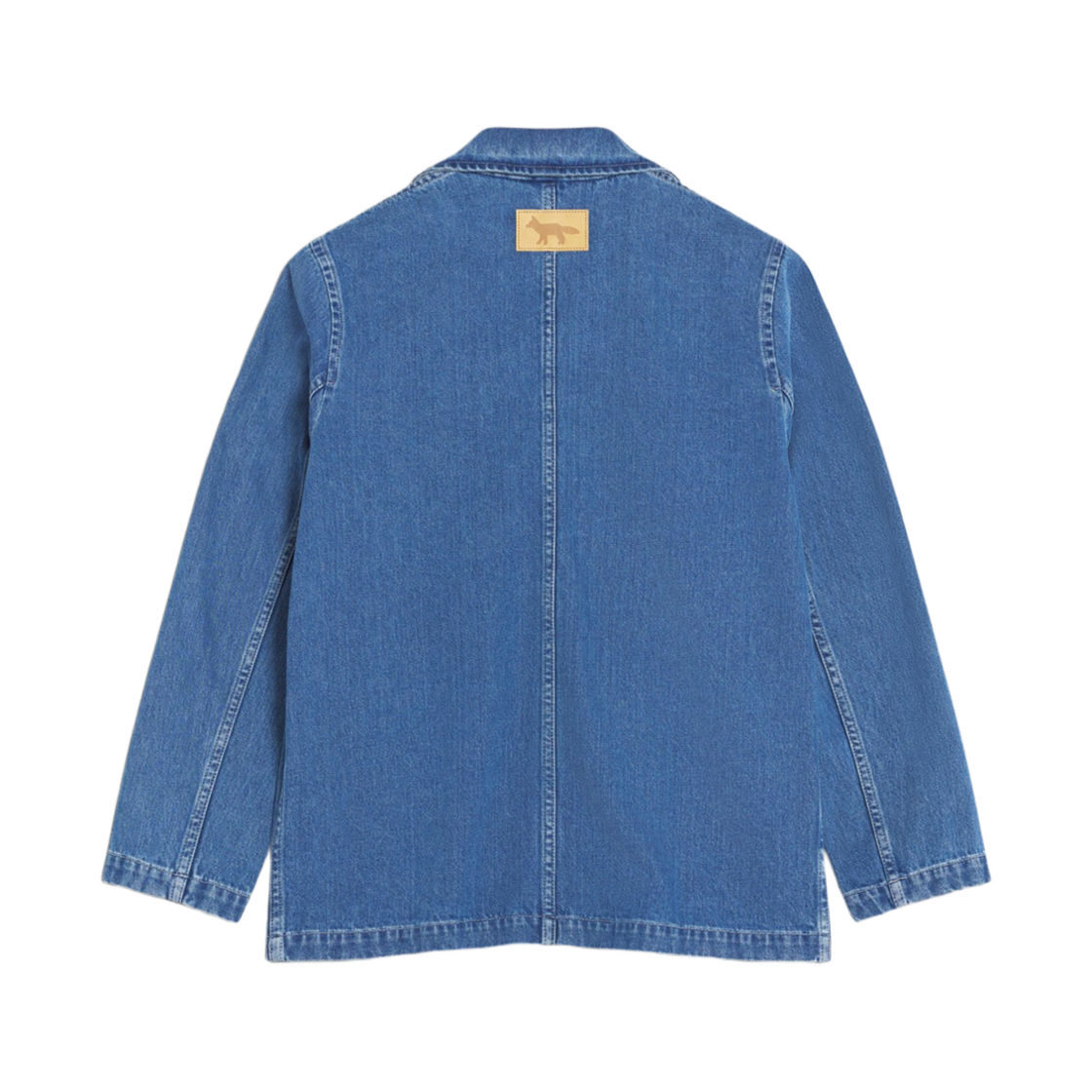 (W) 메종 키츠네 디컨스트럭티드 테일러드 자켓 라이트 스톤 인디고((W) Maison Kitsune Deconstructed Tailored Jacket Light Stone Indigo) - 2
