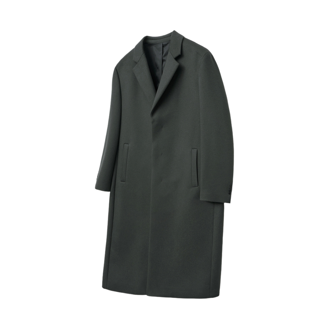 티엔지티 도브그레이 루즈핏 캐시미어 히든 싱글코트(TNGT Loose-Fit Cashmere Hidden Single Dove Grey)