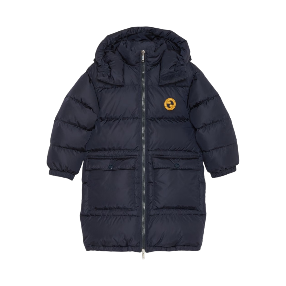 747289-XWAYR-4240 (Kids) Gucci Nylon Jacket Dark Blue