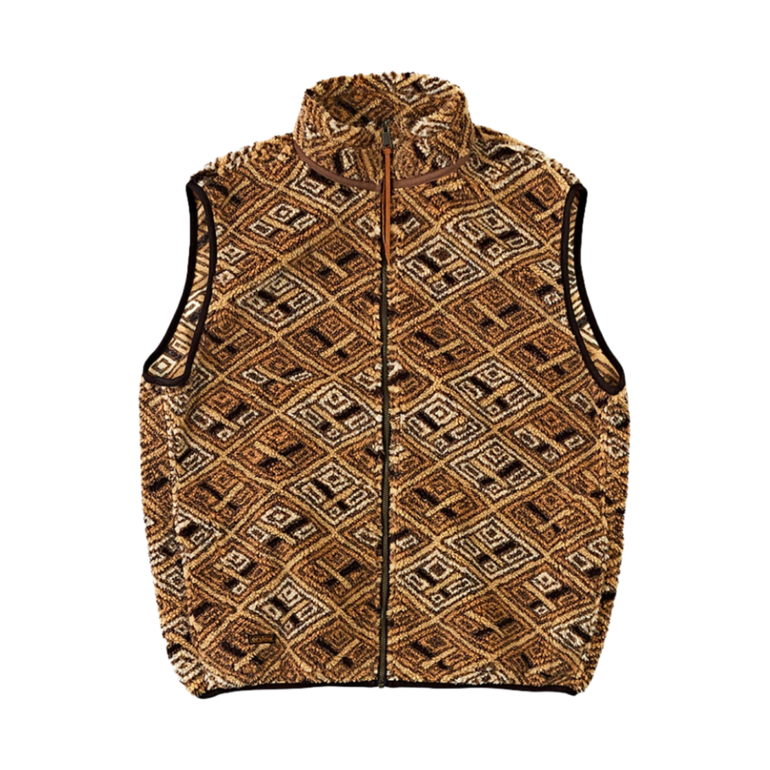 오어슬로우 9018 아프리칸 패턴 보아 플리스 베스트 아프리칸(Orslow 9018 African Pattern Boa Fleece Vest African)
