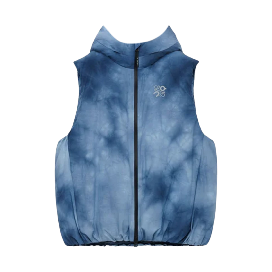 H929Y02W24-4985 Loewe x On Running Technical Shell Puffer Vest Blue Multicolor
