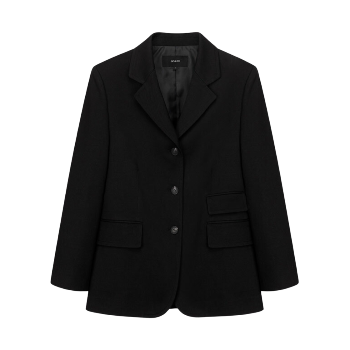 (W) 온앤온 미니멀 스티치 포인트 자켓 블랙((W) On&On Minimal Stitch Point Jacket Black)