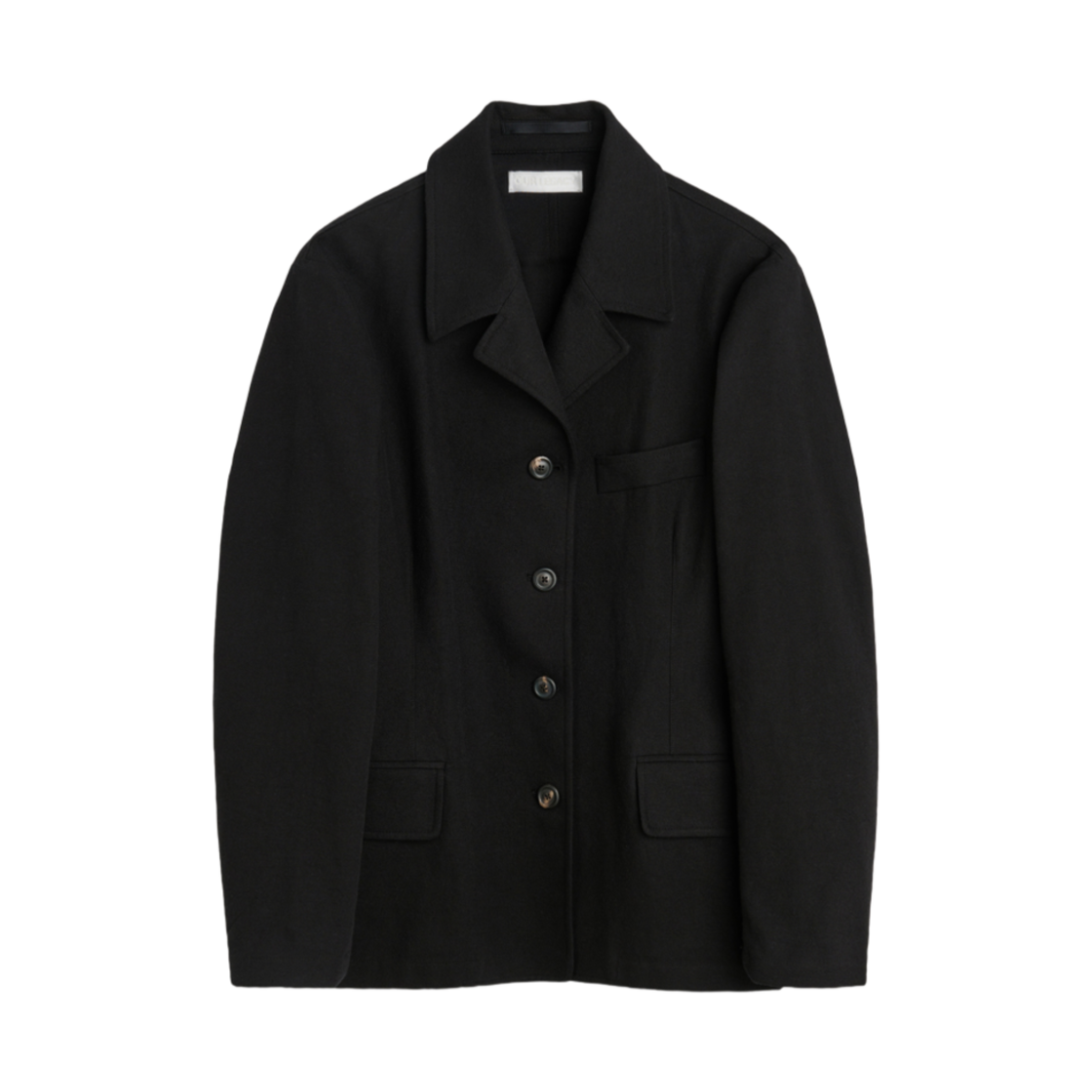 W4240SD (W) Our Legacy Sweep Blazer Draping Black Canvas