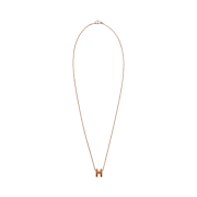 (W) Hermes Mini Pop H Pendant Rose Gold & New Gold