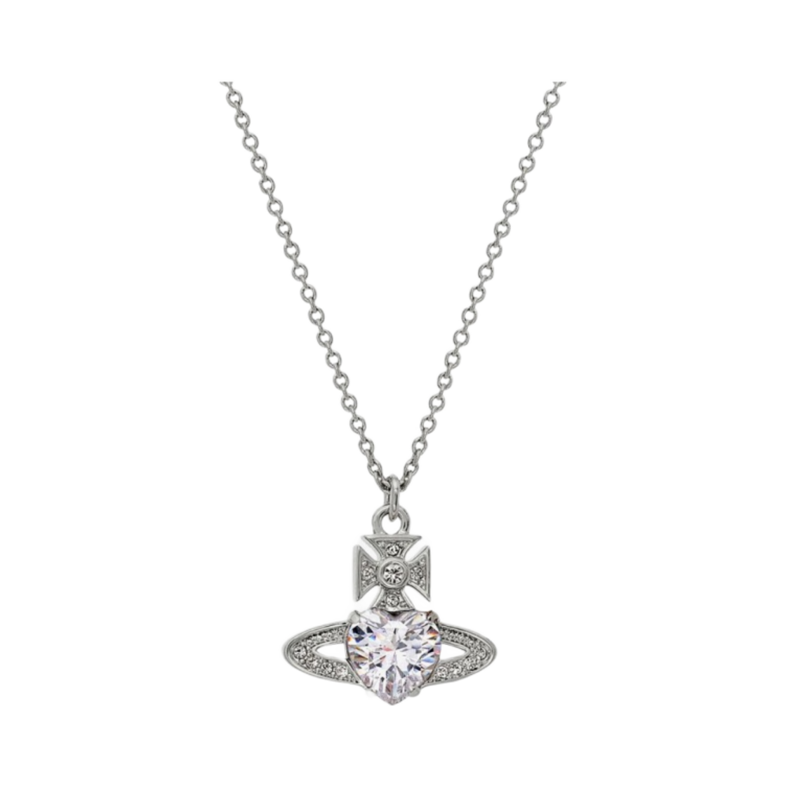 6302038Y-02P169 Vivienne Westwood Ariella Pendant Platinum