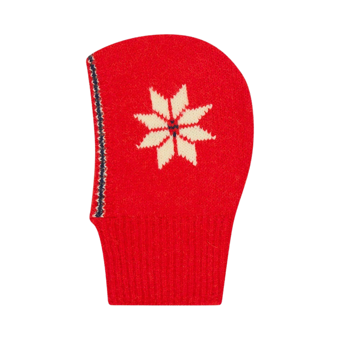 그린버터 우먼 스노우플레이크 알파카 바라클라바 레드(Greenbutter Women Snowflake Alpaca Balaclava Red)