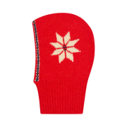 Greenbutter Women Snowflake Alpaca Balaclava Red