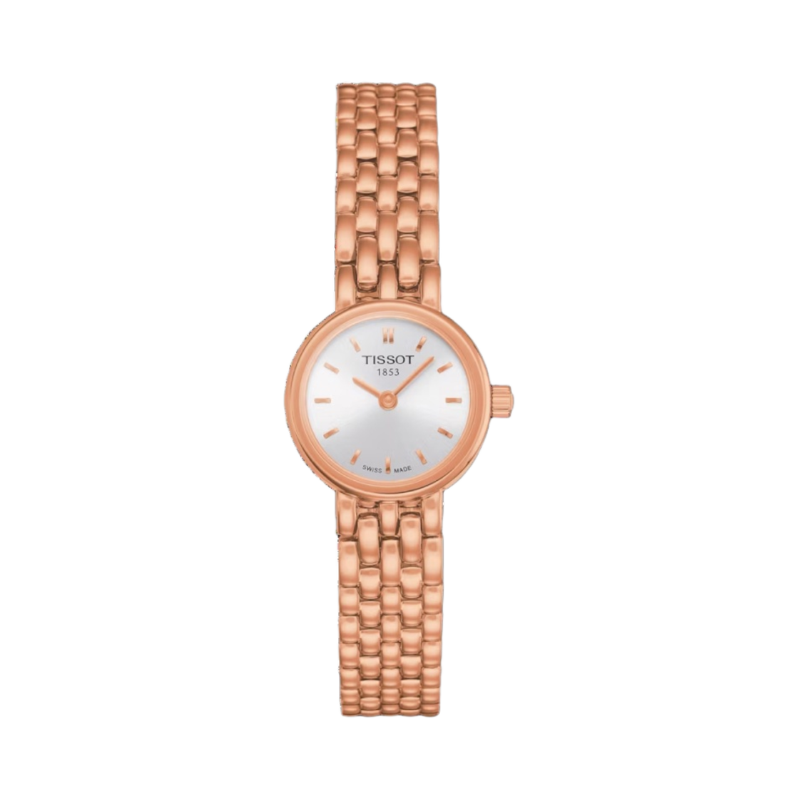 티쏘 러블리 19.5mm 스테인리스 스틸 로즈 골드 실버(Tissot Lovely 19.5mm Stainless Steel Rose Gold Silver) - 1