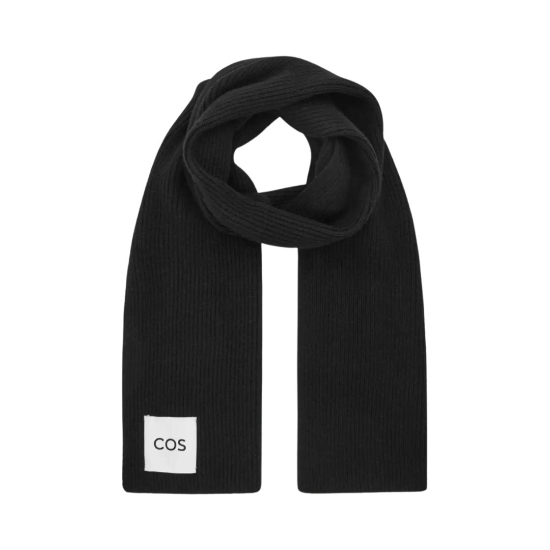 1098851002 COS Cashmere Blend Muffler Black