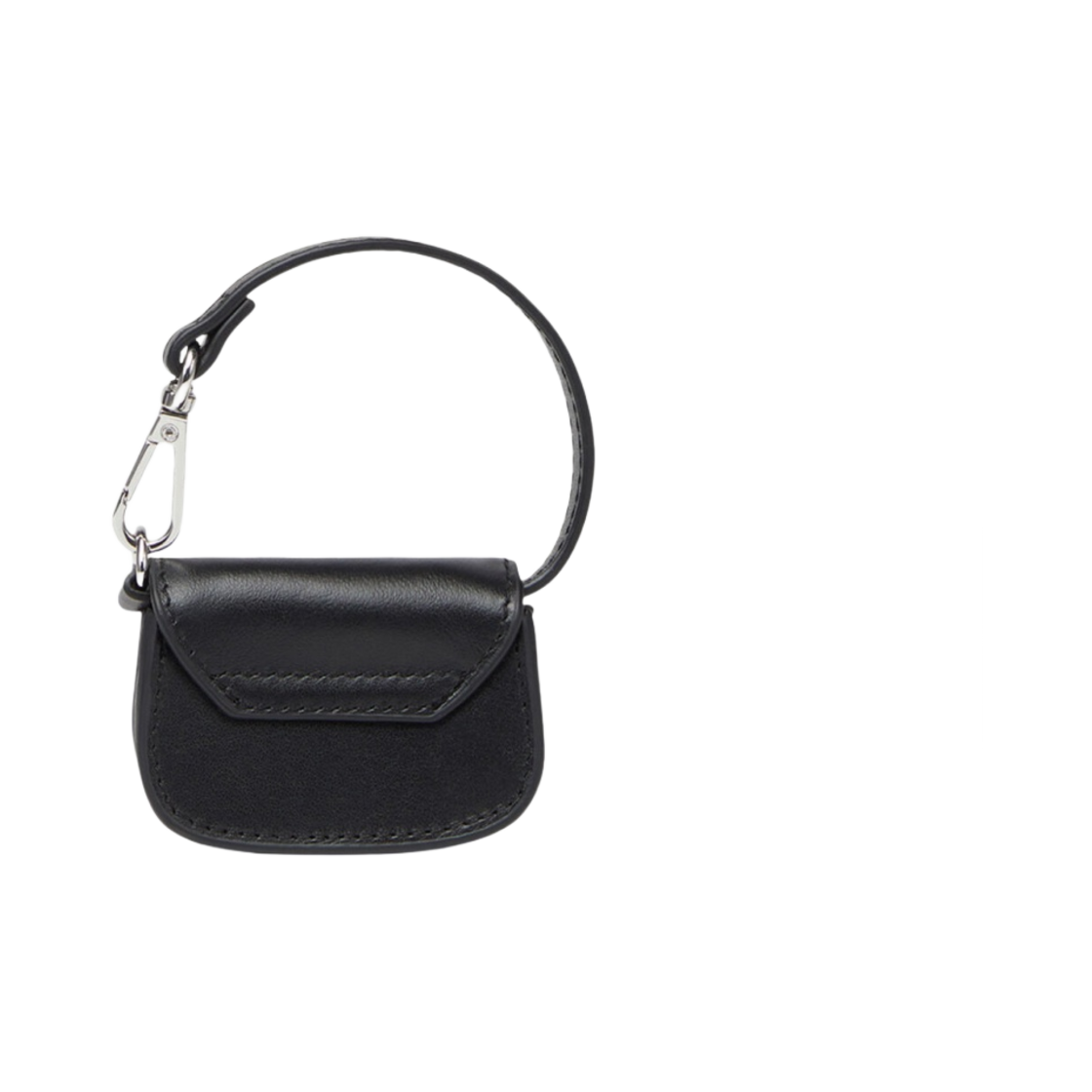 디젤 1DR 마이크로 레더 백 참 블랙(Diesel 1DR Micro Leather Bag Charm Black) - 3