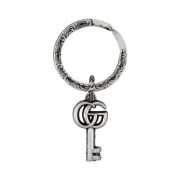Gucci Double G Pendant Keychain Silver