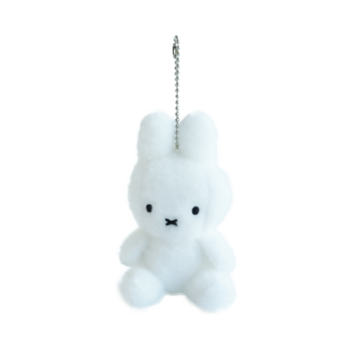 2998-100 Many a Little Miffy Sitting Creamy Key Ring 8Cm White