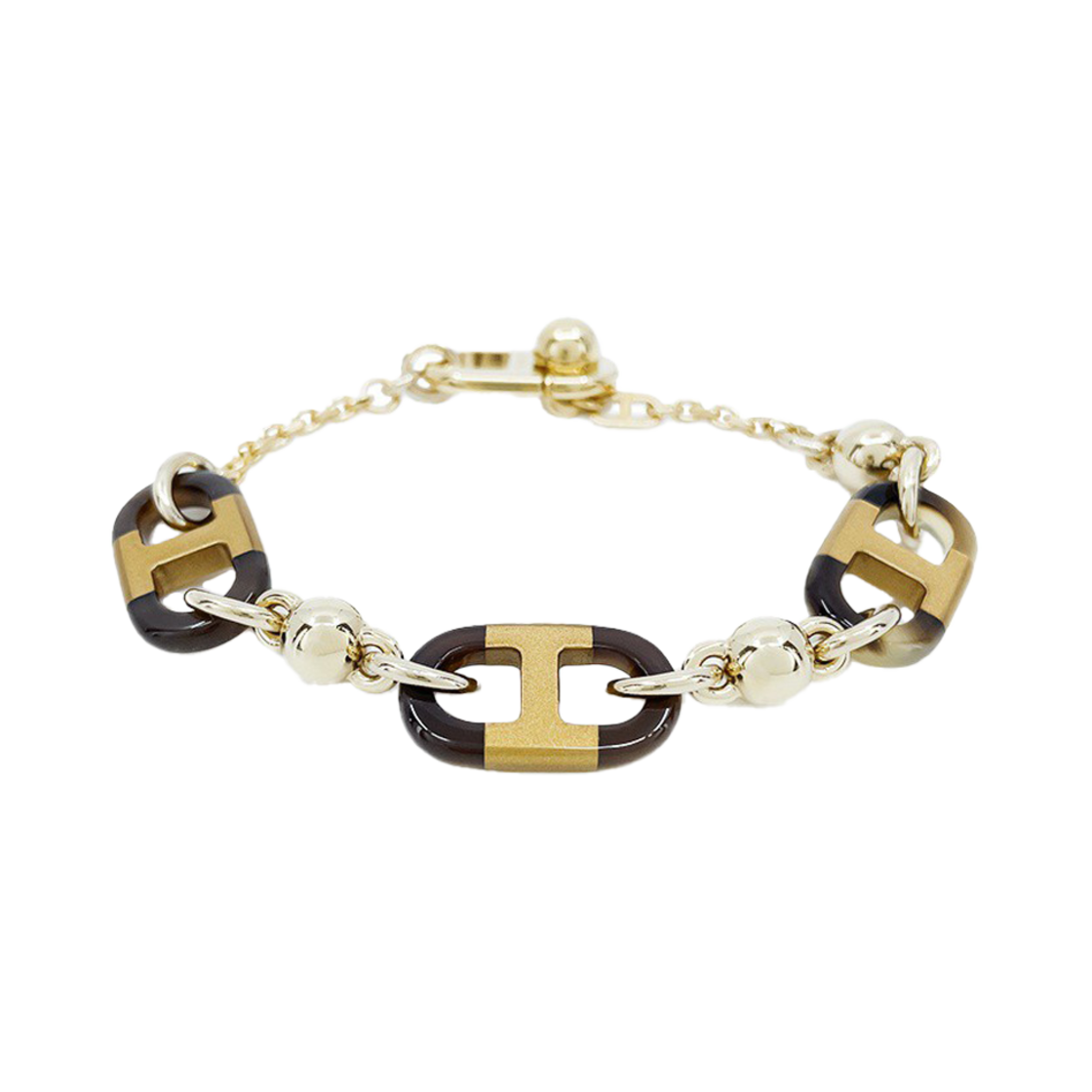 에르메스 쉬르메르 브레이슬릿 스몰모델 T3 브라운 샴페인골드(Hermes Sur-Mer Bracelet Small Model T3 Brown Champagne Gold)