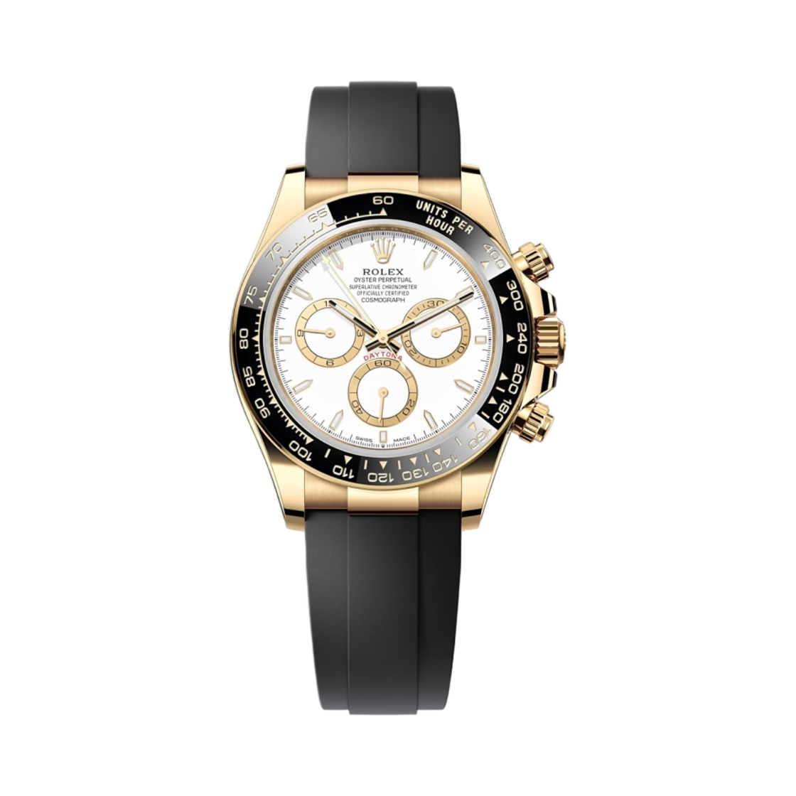 롤렉스 코스모그래프 데이토나 40mm 126518LN 화이트 오이스터플렉스(Rolex Cosmograph Daytona 40mm 126518LN White Oysterflex)
