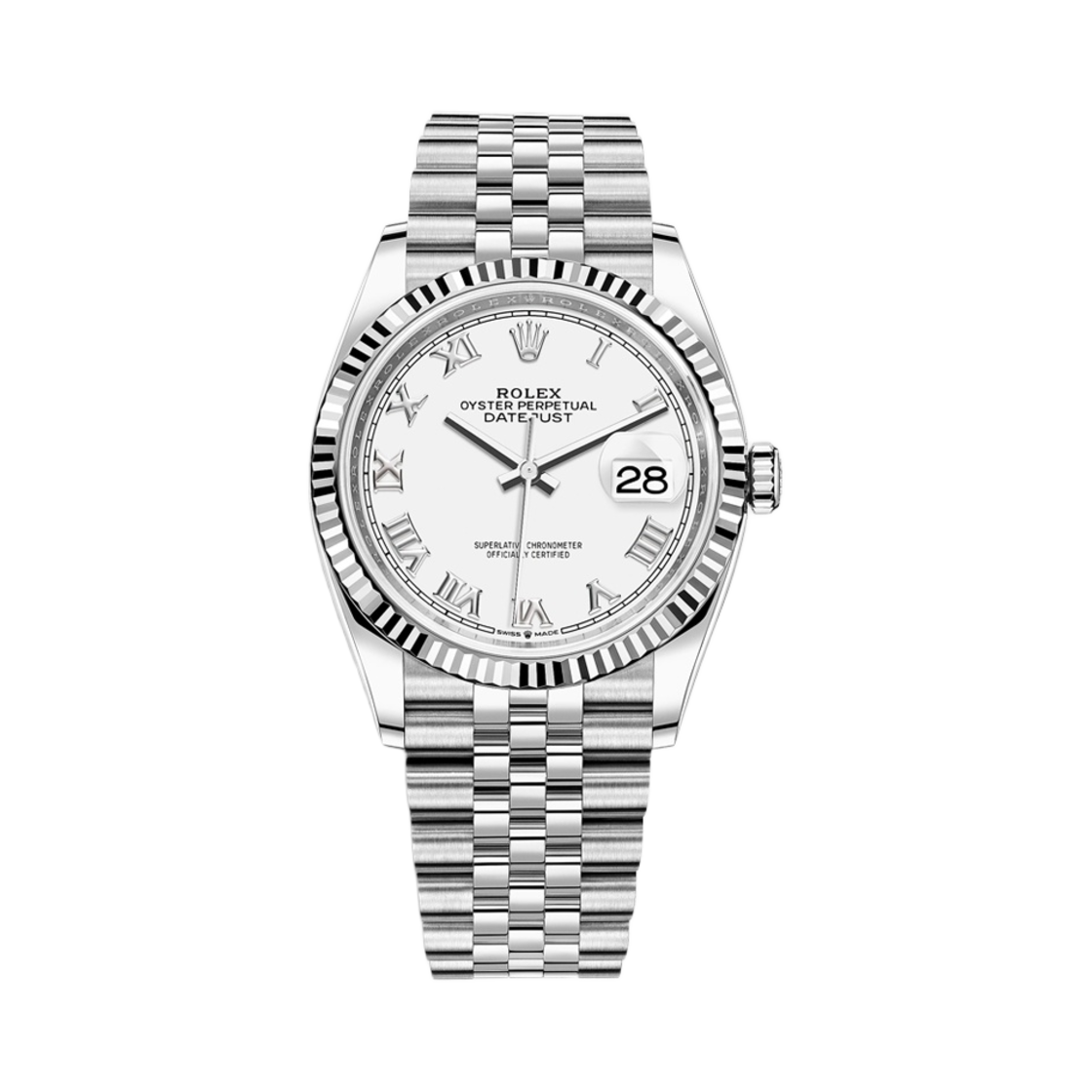 롤렉스 데이트저스트 36mm 126234 화이트 로만 쥬빌리(Rolex Datejust 36mm 126234 White Roman Jubilee)