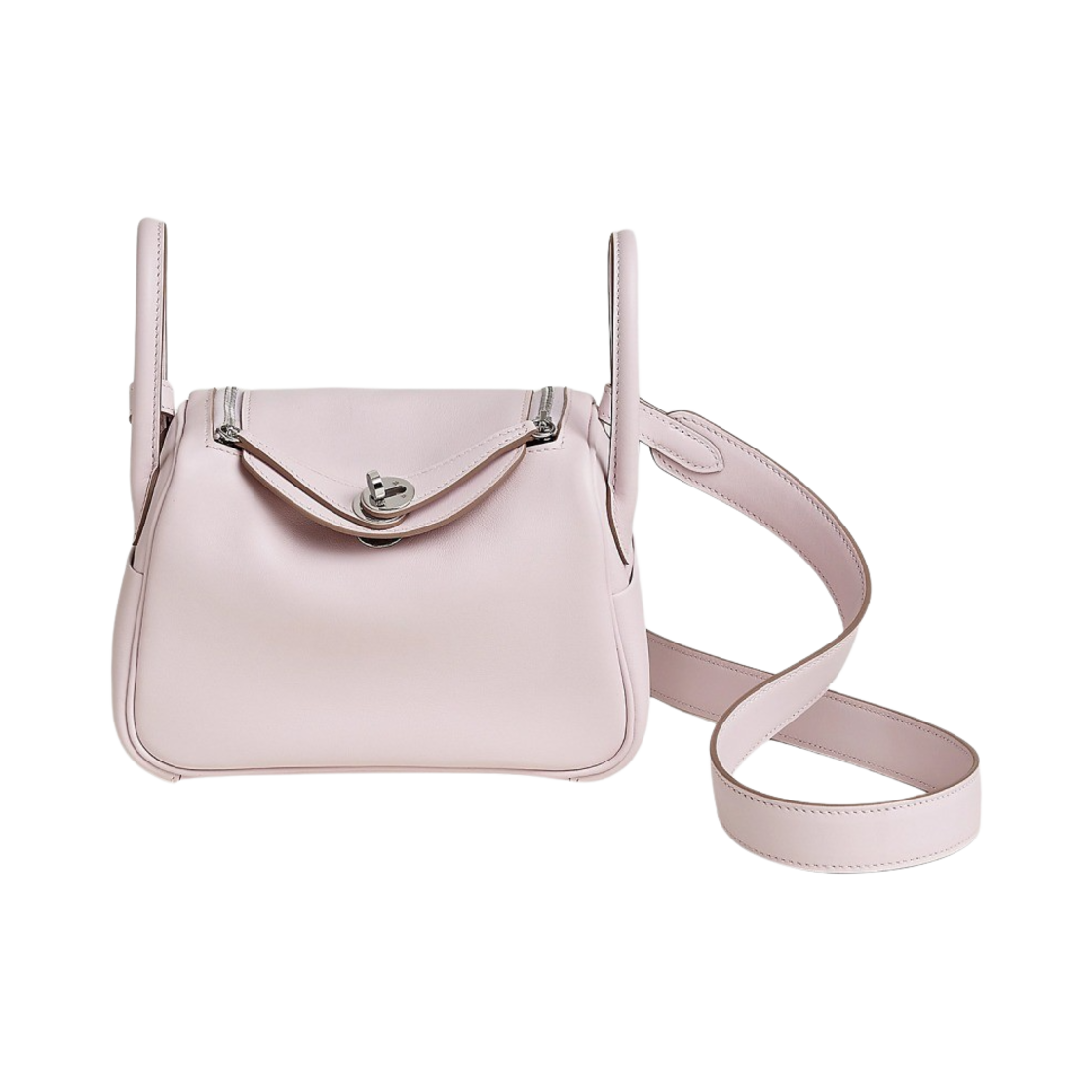 에르메스 린디 미니백 베르소 스위프트 & 팔라듐 하드웨어 모브 빨 골드(Hermes Lindy Mini Bag Verso Swift & Palladium Mauve Pale Gold) - 1