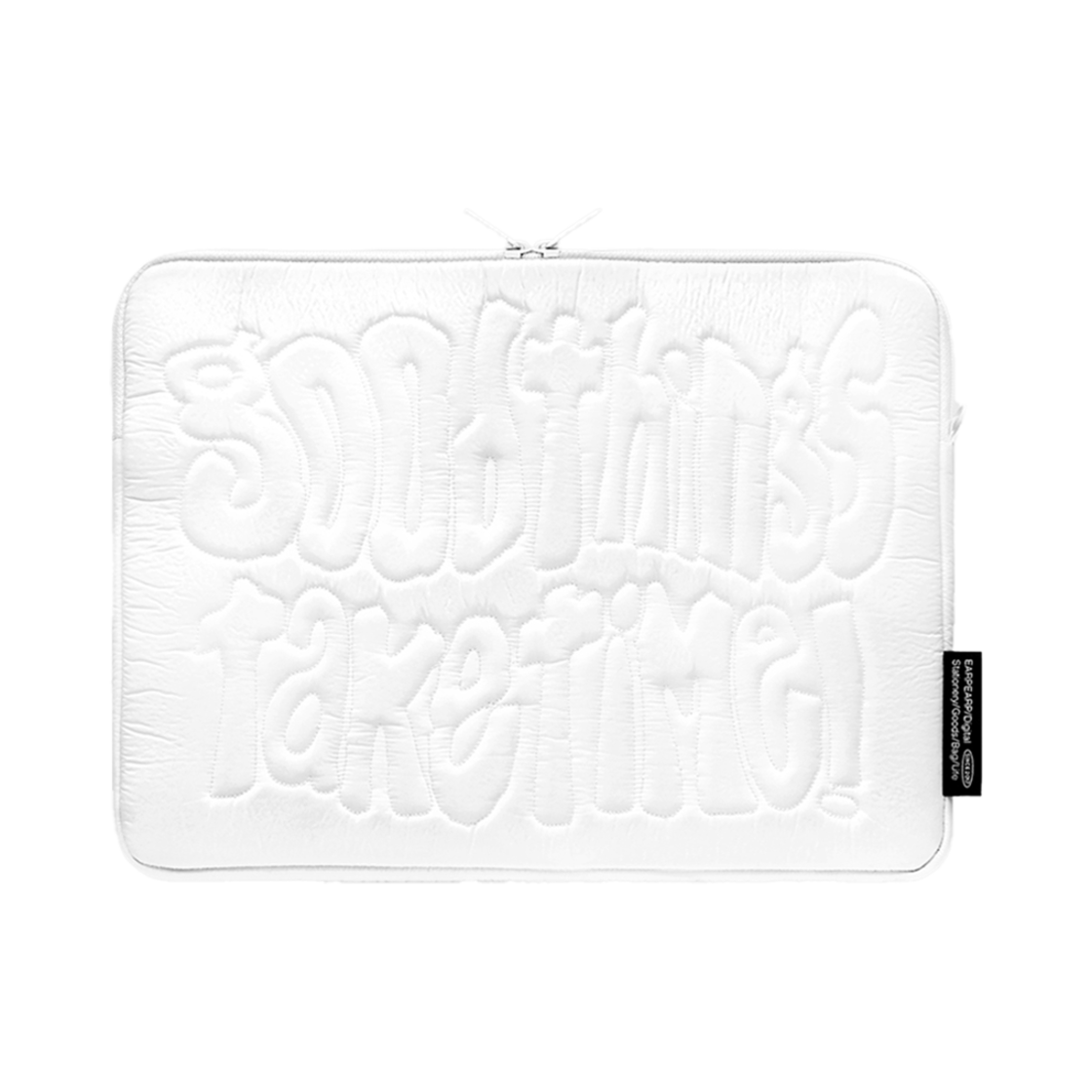 E2207_0281 earpearp Good Things Take Time Notebook Pouch White
