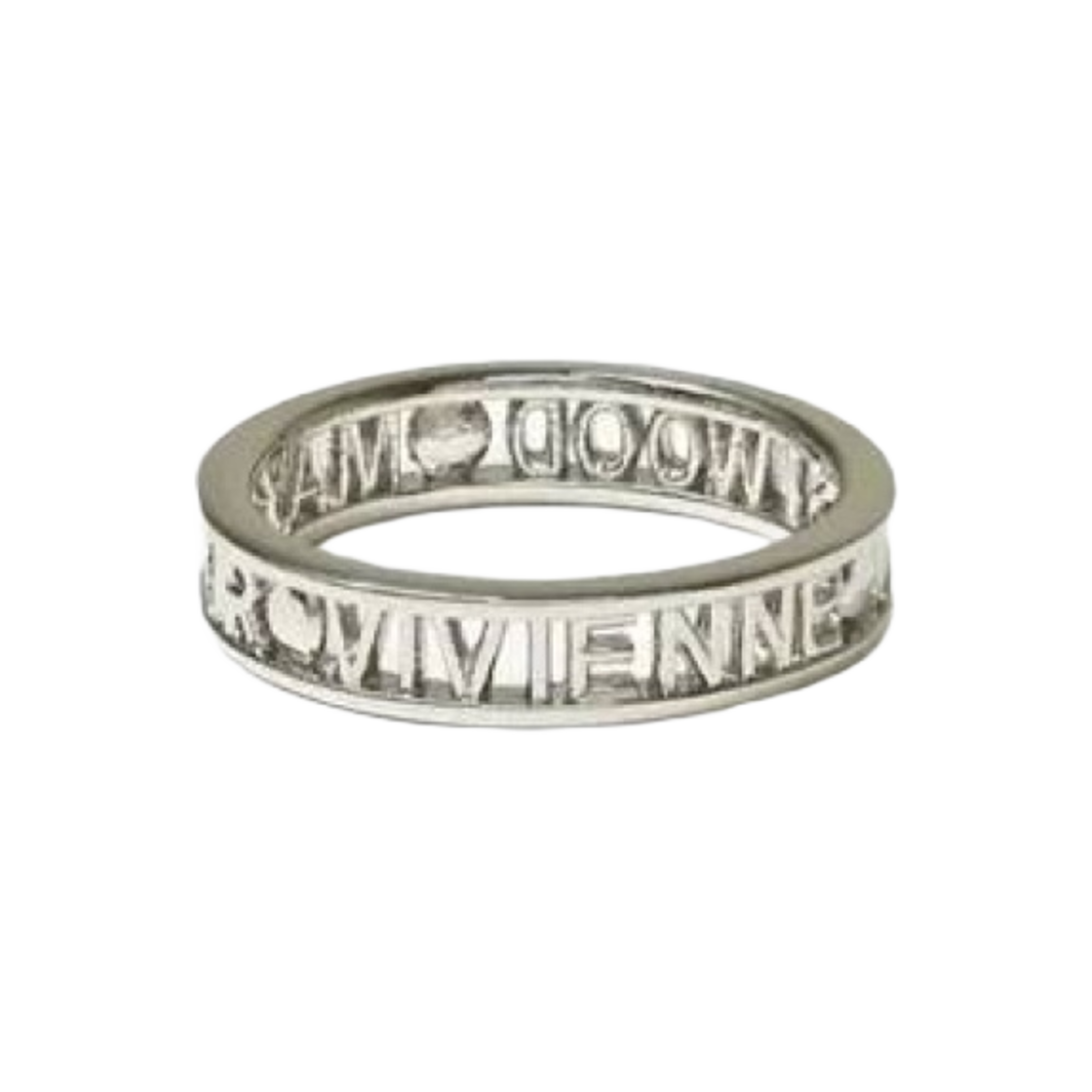 64040016-W004 (W) Vivienne Westwood Westminster Ring 925 Rhodium