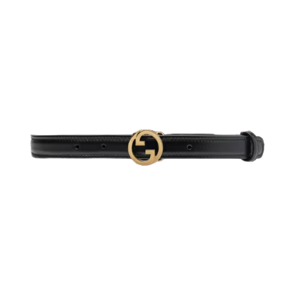 723073-US10G-1000 (W) Gucci Blondie Thin Belt Black Leather