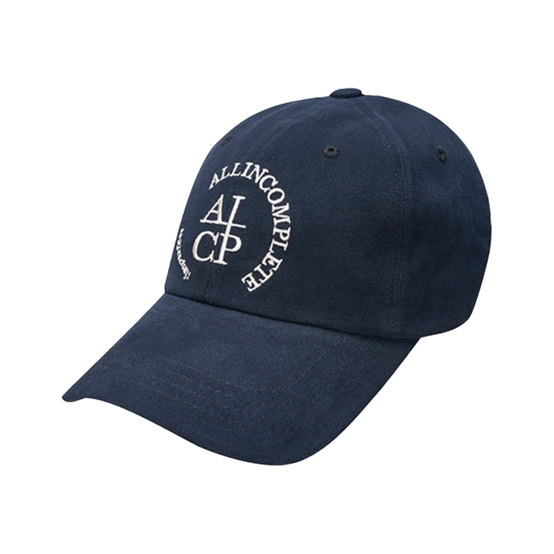 올인컴플리트 라운드 로고 볼캡 블랙