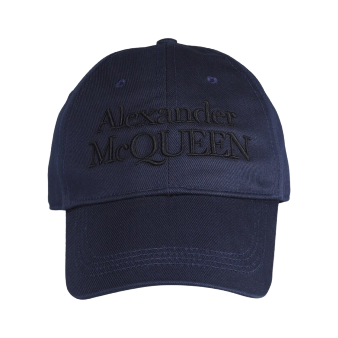 알렉산더 맥퀸 시그니쳐 베이스볼 캡 네이비 블랙(Alexander McQueen Signature Baseball Cap Navy Black) - 1