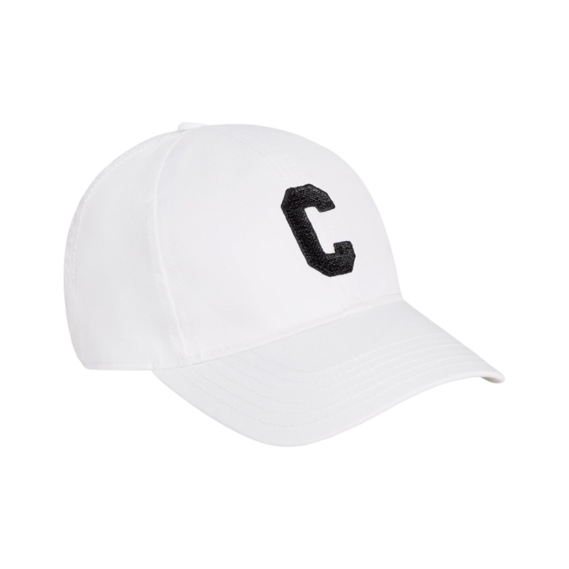 (W) 셀린느 코튼 이니셜 베이스볼 캡 화이트((W) Celine Initial Baseball Cap in Cotton White) - 2