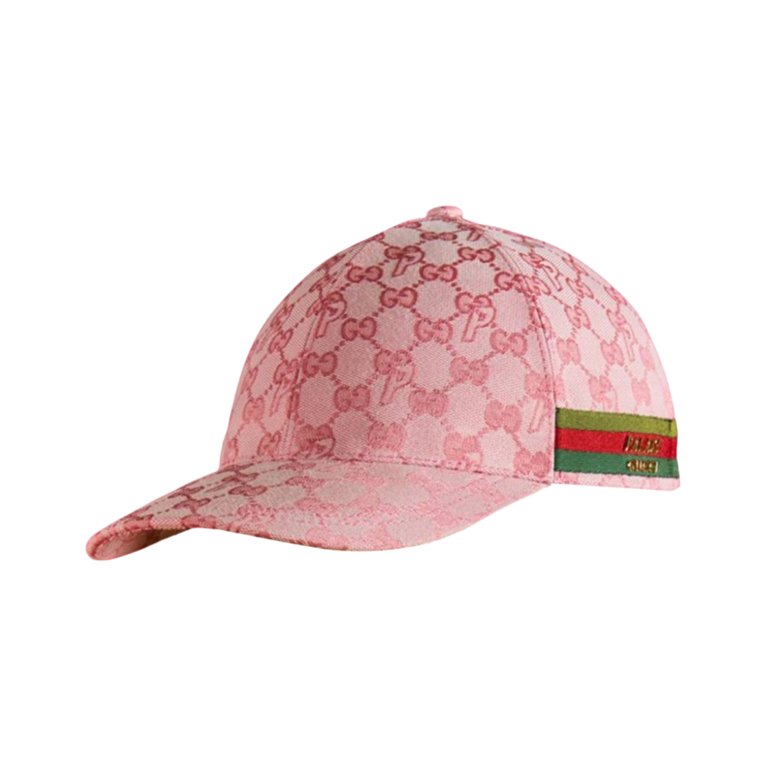 팔라스 x 구찌 GG-P 캔버스 베이스볼 햇 페일 핑크 - 22FW(Palace x Gucci GG-P Canvas Baseball Hat Pale Pink - 22FW) - 1