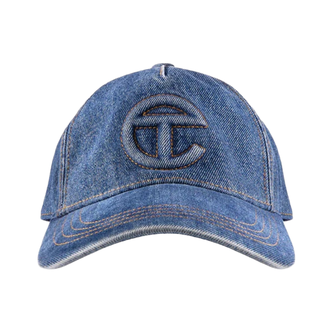 - Telfar Denim Logo Hat Blue Denim
