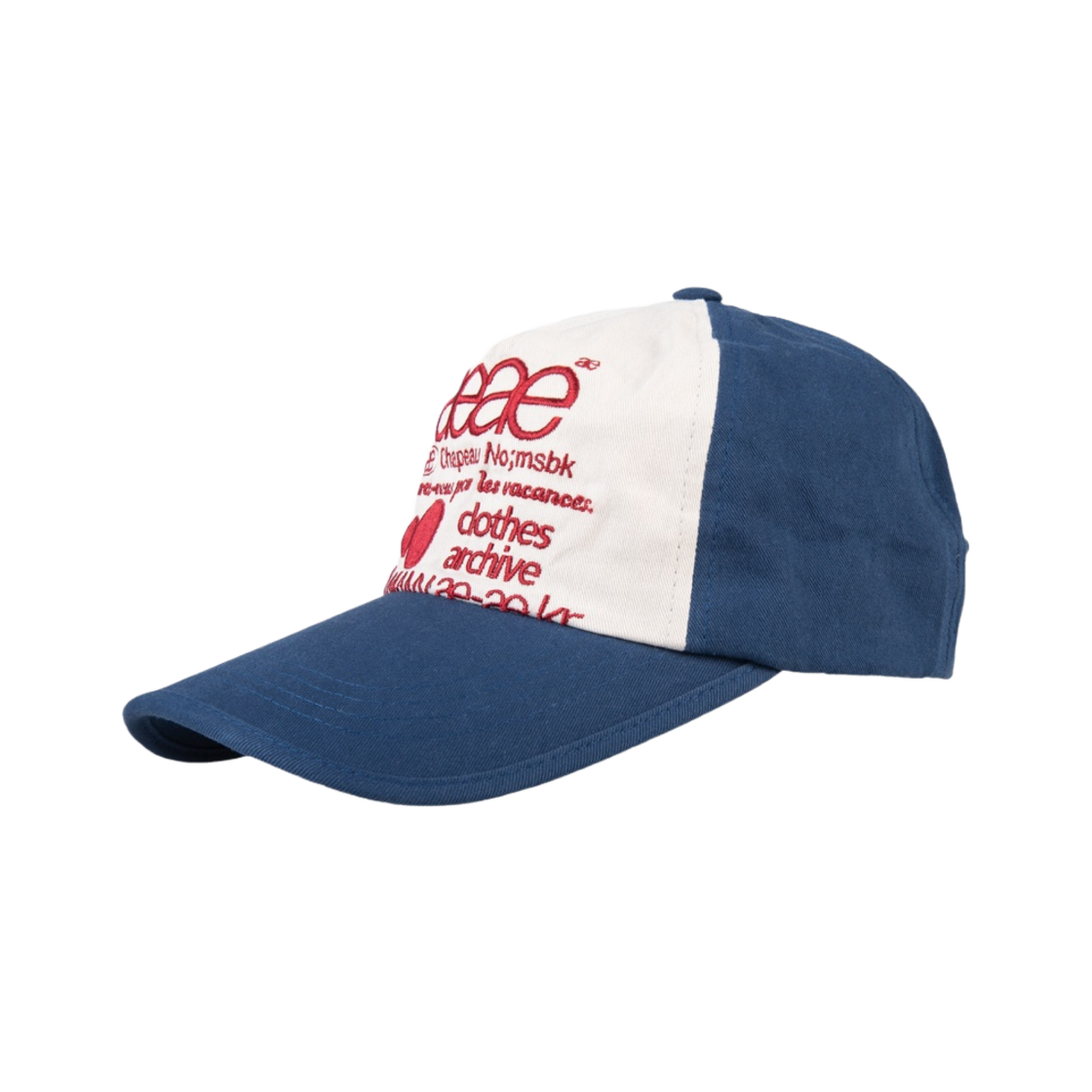 에이에이 웹 로고 5 패널 캡 블루 레드(Aeae Web Logo 5 Pannel Cap Blue Red) - 2