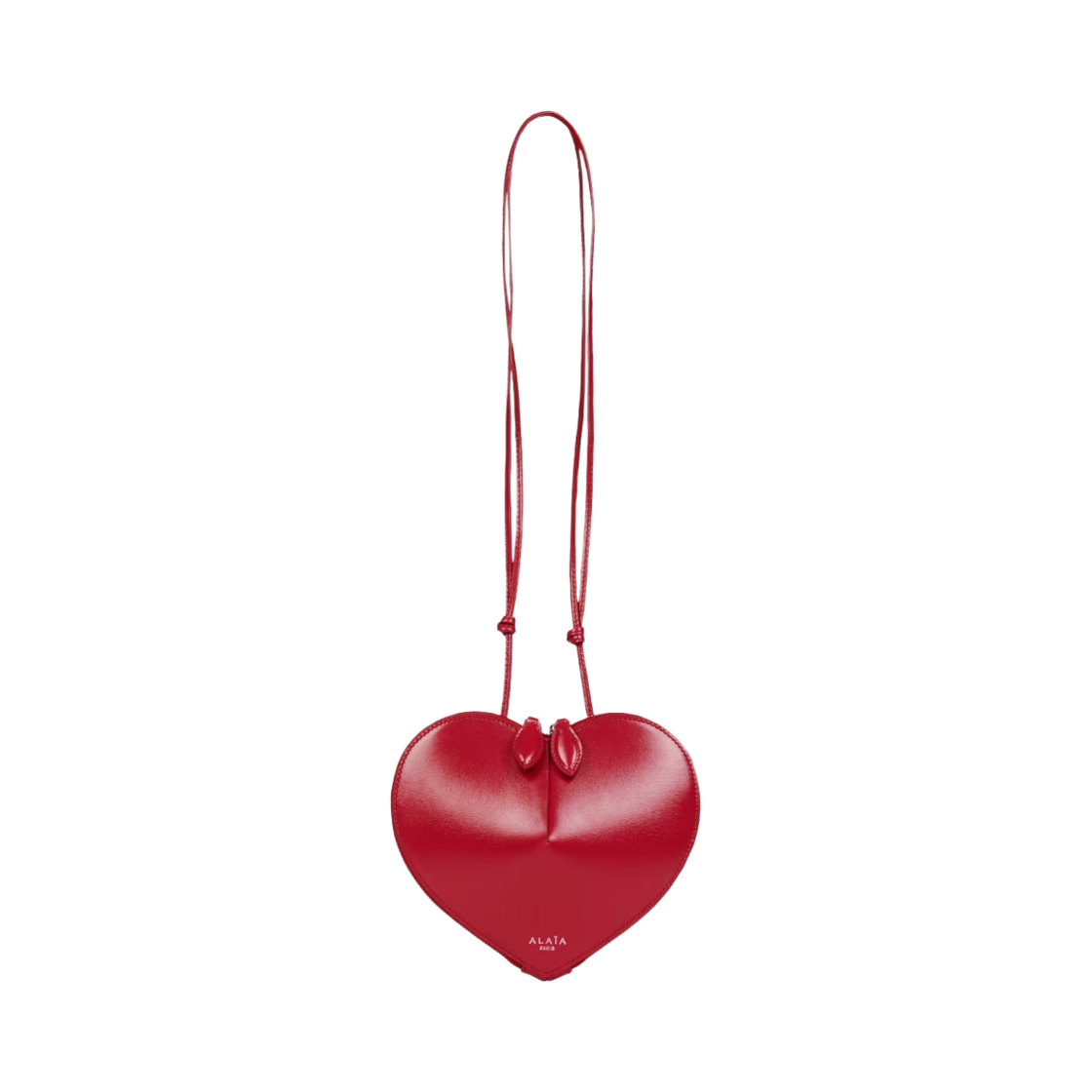 알라이아 럭스 카프스킨 쾨르백 래커 레드(Alaia Coeur Bag in Lux Calfskin Lacquer Red)