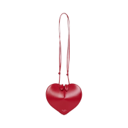 Alaia Coeur Bag in Lux Calfskin Lacquer Red