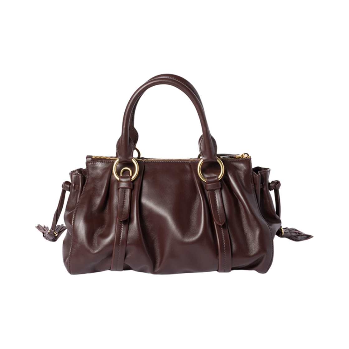 미우 미우 조이 나파 레더 백 브라운(Miu Miu Joie Nappa Leather Bag Brown) - 3