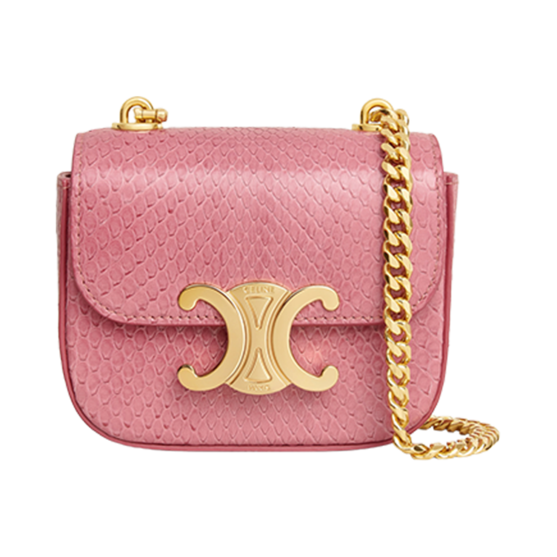 셀린느 미니 체인 클로드 파이톤 핑크(Celine Mini Chain Claude in Python Pink) - 1