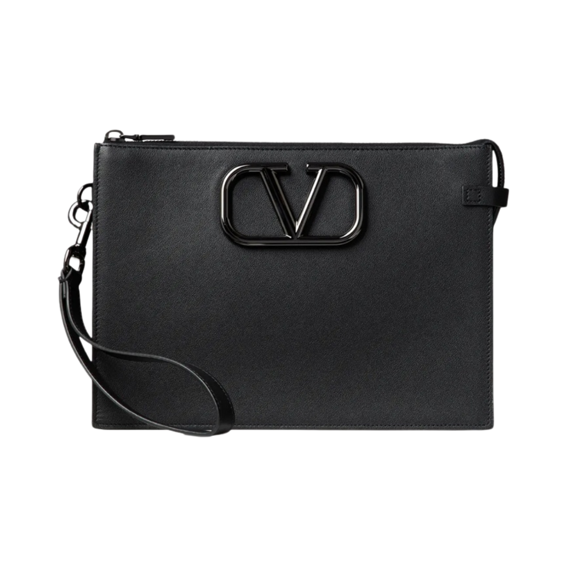 발렌티노 브이로고 시그니쳐 카프스킨 파우치 블랙(Valentino Vlogo Signature Calfskin Pouch Black) - 1