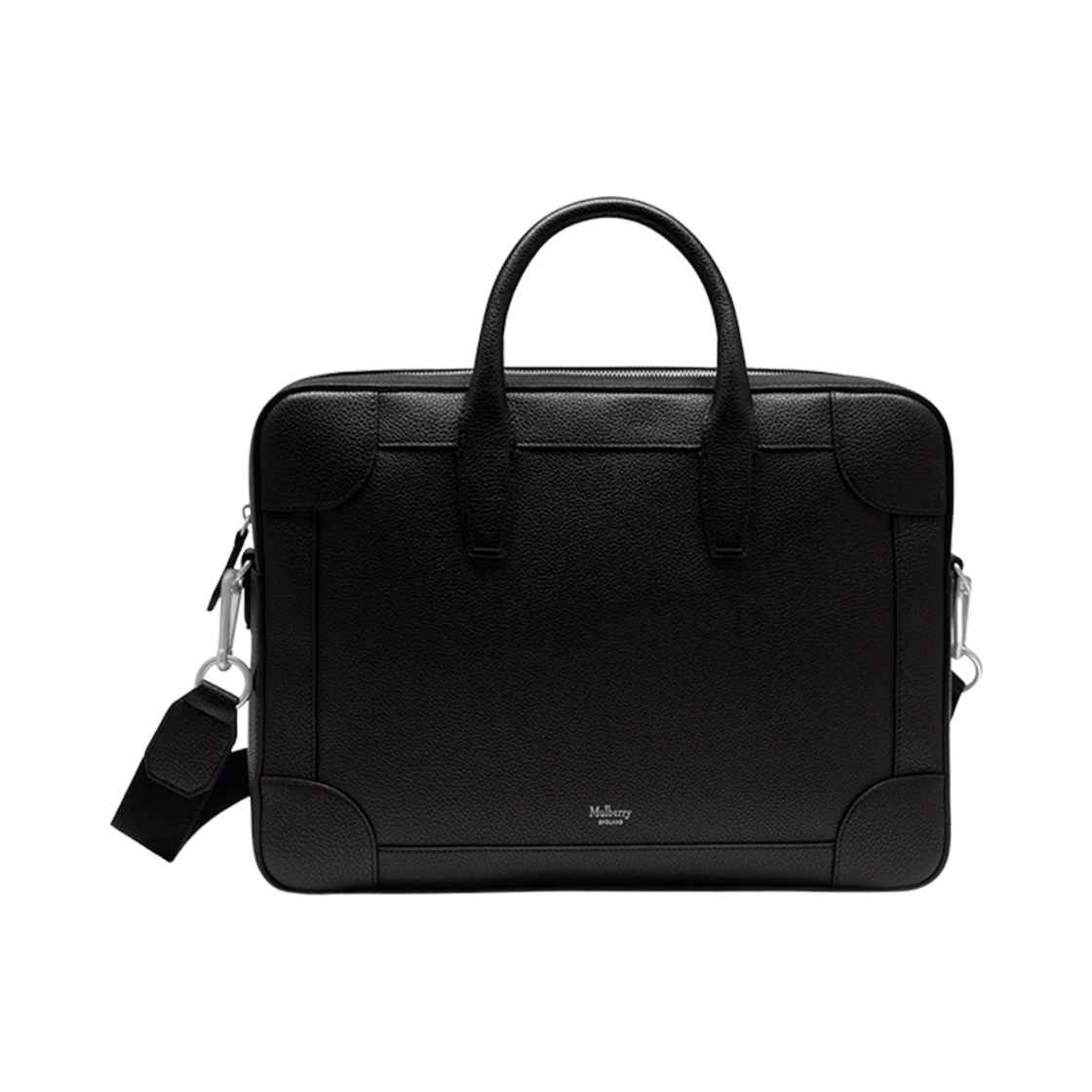 HH4356-205A100 Mulberry Small Classic Grain Belgrave Single Document Holder Black