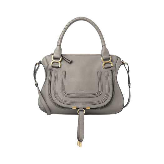 Chloe Marcie Double Carry Bag Cashmere Grey
