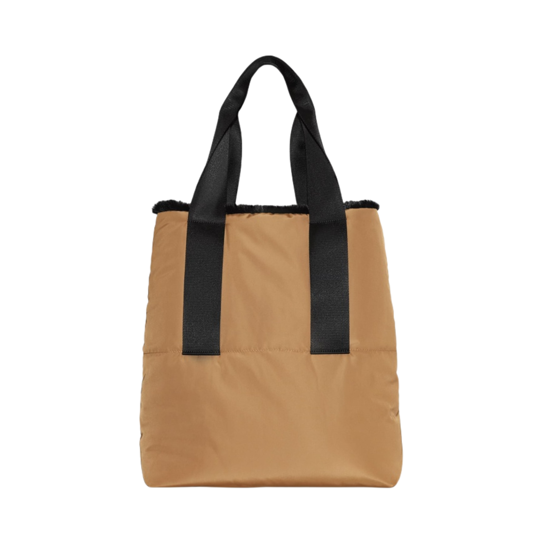 코스 리버서블 포우 퍼 라인 패딩 쇼퍼백 블랙(COS Reversible Faux Fur-Lined Padded Shopper Bag Black) - 2