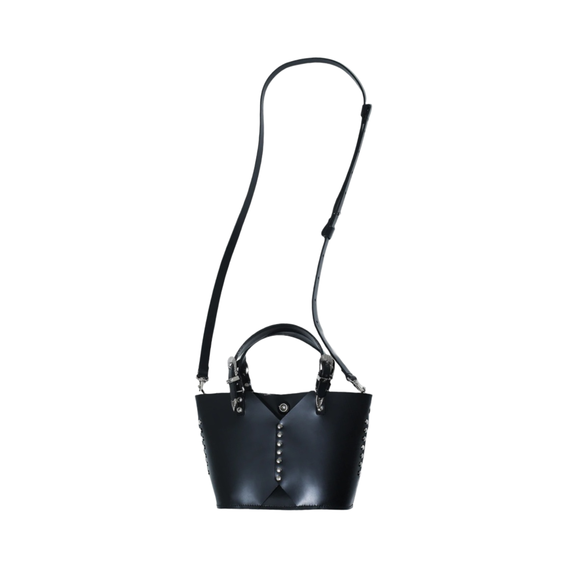 TZ32-AG512 Toga Archives Leather Tote Bag Mini Black