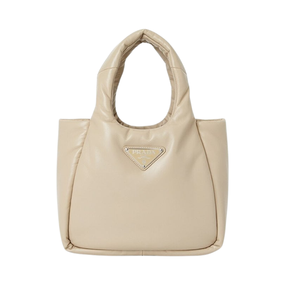 1BG412-2DYI-F0F24 Prada Padded Soft Nappa Leather Bag Desert Beige