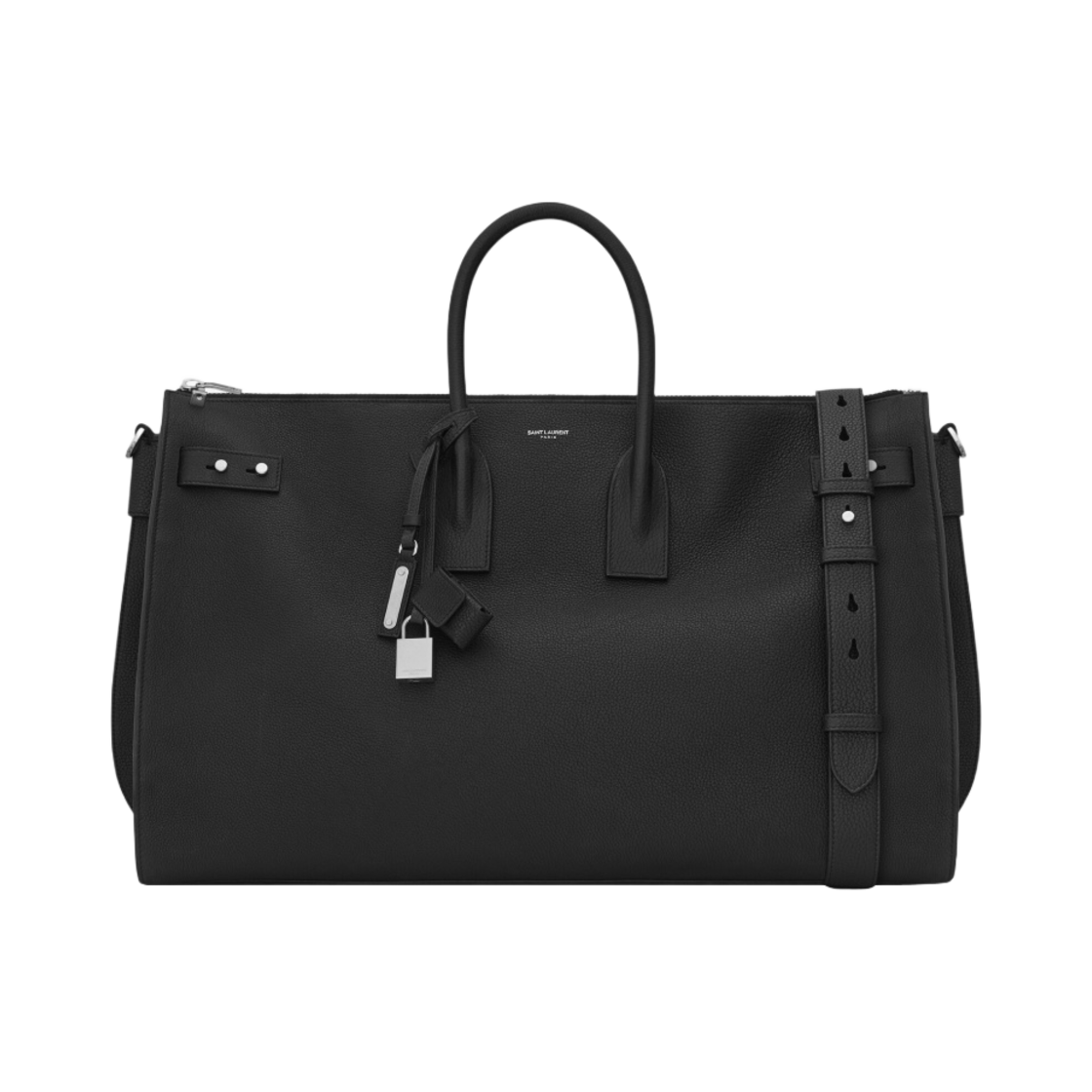 생로랑 삭 드 주르 48h 더플백 그레인 레더 블랙(Saint Laurent Sac De Jour 48h Duffle Bag in Grained Leather Black) - 1