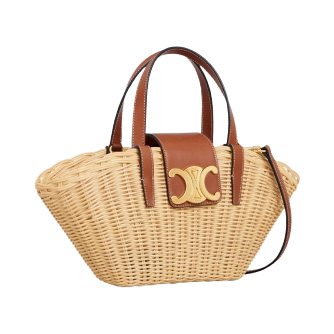 셀린느 틴 쿠핀 위커 내츄럴 카프스킨 내츄럴 탄(Celine Teen Couffin in Wicker Natural Calfskin Natural Tan) - 2