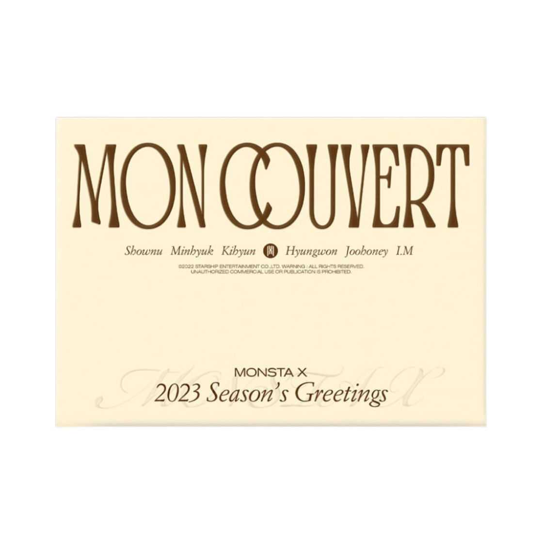몬스타엑스 시즌 그리팅 2023 몬 쿠베르 (데스크 캘린더 버전)(Monsta X Season’s Greetings 2023 Mon Couvert (Desk Calendar Ver.)) - 1