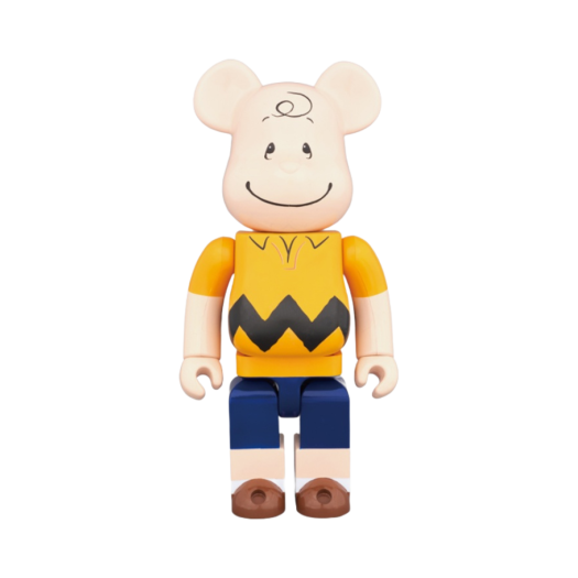 Bearbrick Peanuts Charlie Brown 400% Yellow