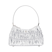 For Appeal Women Sparkle Star Shirring Hobo Bag Silver