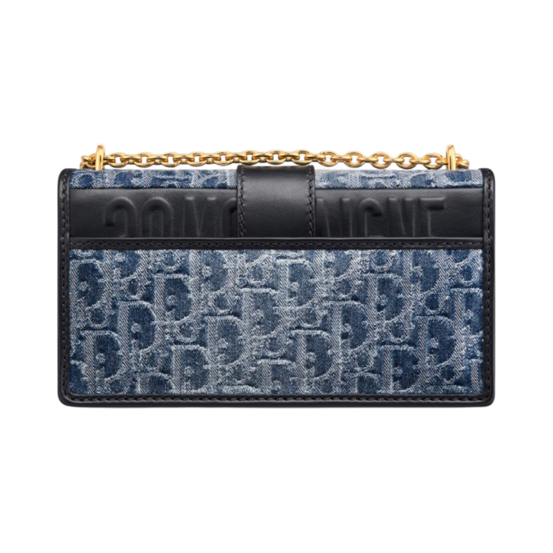 디올 30 몽테인 이스트 웨스트 체인 백 데님 오블리크 자카드 블루(Dior 30 Montaigne East-West Bag with Chain Denim Oblique Jacquard Blue) - 3
