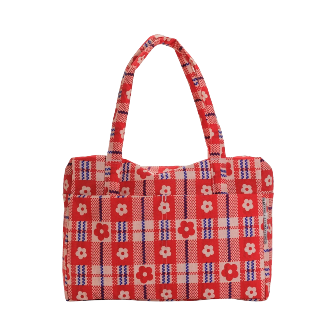 샌디 리앙 x 바쿠 클라우드 캐리온 백 플라워 마켓 플레이드(Sandy Liang x Baggu Cloud Carry-On Bag Flower Market Plaid)
