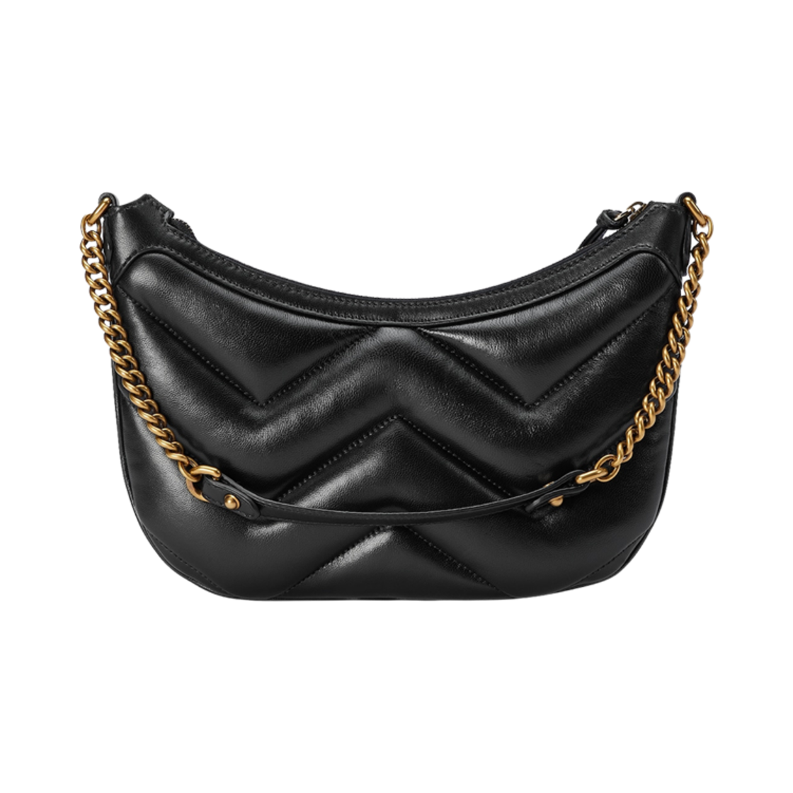 구찌 GG 마몽 스몰 숄더백 블랙 레더(Gucci GG Marmont Small Shoulder Bag Black Leather) - 4